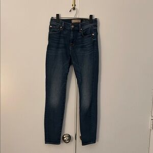 7 For All Mankind Blue Luxe Vintage Ankle Skinny Jeans